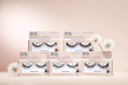 Professional Naked Lashes 423 – Lightweight False Eyelashes with Invisiband – Black – 1 Pair