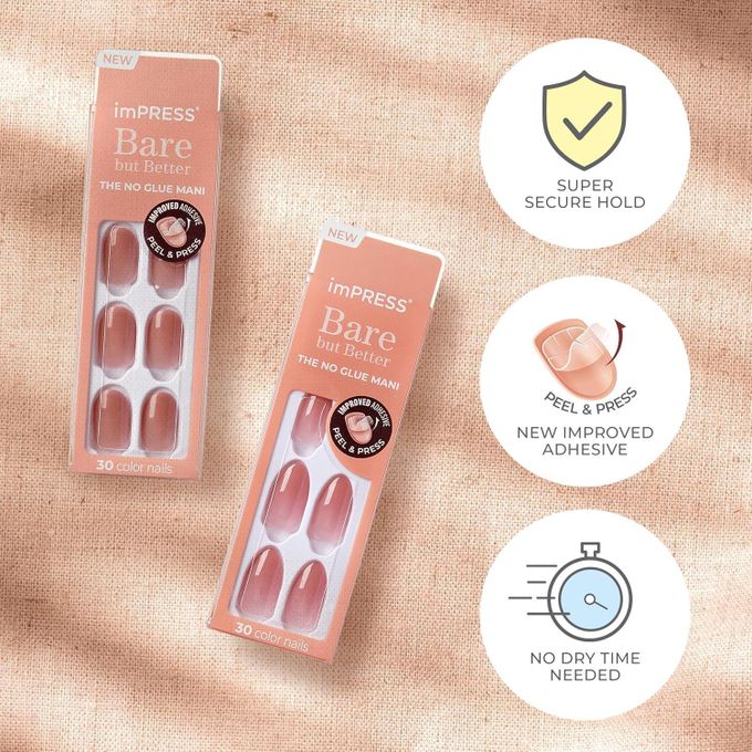 Kiss imPRESS THE NO GLUE MANI IMCB03C Flare 30 Nails