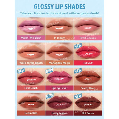 SHEGLAM Pout-Perfect Shine Lip Plumper - In Bloom