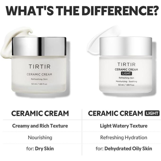 TIRTIR Ceramic Cream Refreshing Skin Moisturizer - 50ml