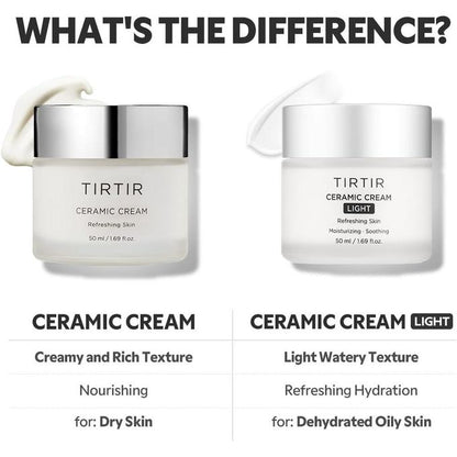 TIRTIR Ceramic Cream Refreshing Skin Moisturizer - 50ml