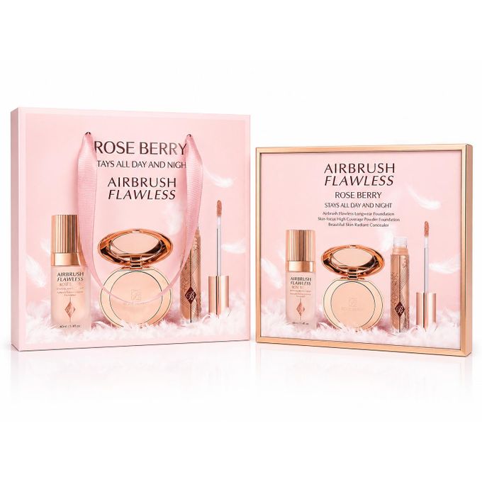 AIRBRUSH FLAWLESS Kit - Liquid Foundation 40ml, Powder Foundation and Radiant Concealer Shade A