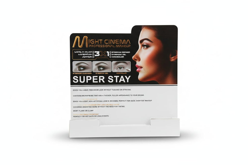 3X1 Cream Makeup Display Set EYEBROW CLEANSER - EYEBROW GEL - CONCEALER