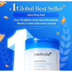 Medicube ZERO PORE PAD - AHA, BHA, Panthenol, Allantoin, Sodium Hyaluronate - 155g - 70 Pads
