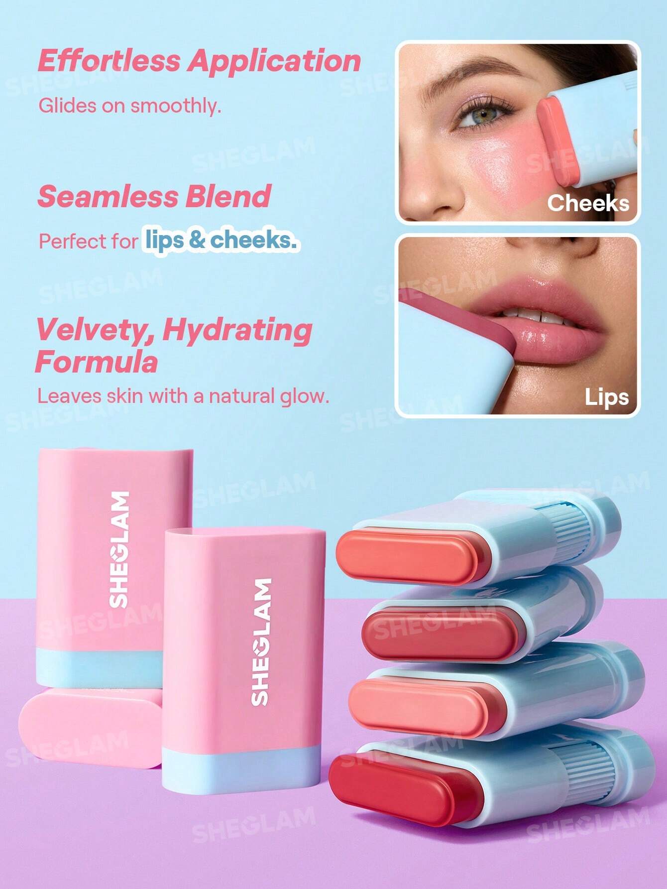 Glass Glow Blush Stick-Brisk Babe 15g