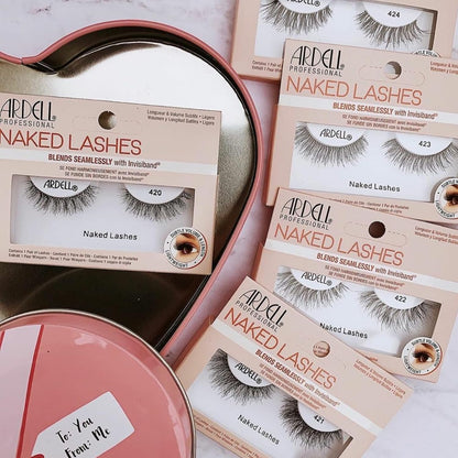 Professional Naked Lashes 420 – Lightweight Natural False Eyelashes, 1 Pair