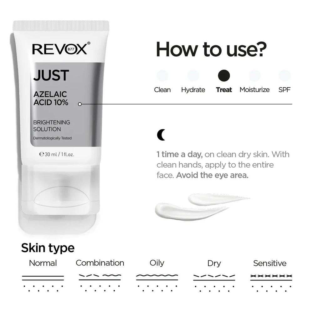 JUST AZELAIC ACID 10% BRIGHTENING SOLUTION 30ml