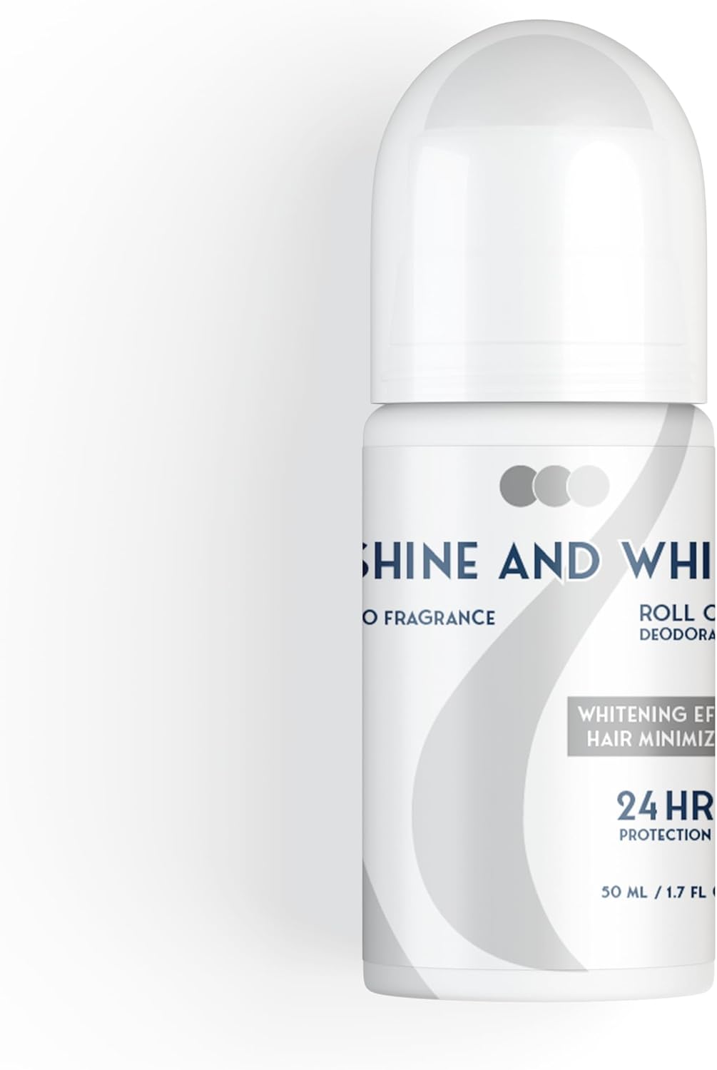 SHINE AND WHITE NO FRAGRANCE ROLL ON WHITENING HAIR MINIMIZING 24HR 50ml