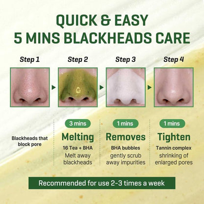 Some By Mi Bye Bye Blackhead 30 Days Miracle Green Tea Tox Bubble Cleanser - 120g
