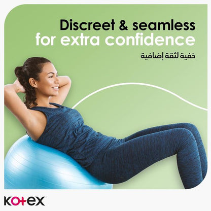 Kotex Natural Ultra Thin Pads, 100% Cotton Pad, Super Size Sanitary Pads with Wings, 16 Pads