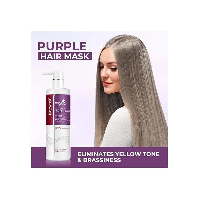 Maca Power Purple Shampoo – Maca Essence Blonde Care 500ml