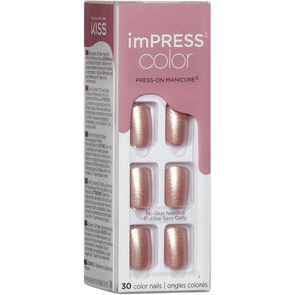 Kiss imPRESS color PRESS-ON MANICURE KIMC004C Champagne Pink 30 Nails