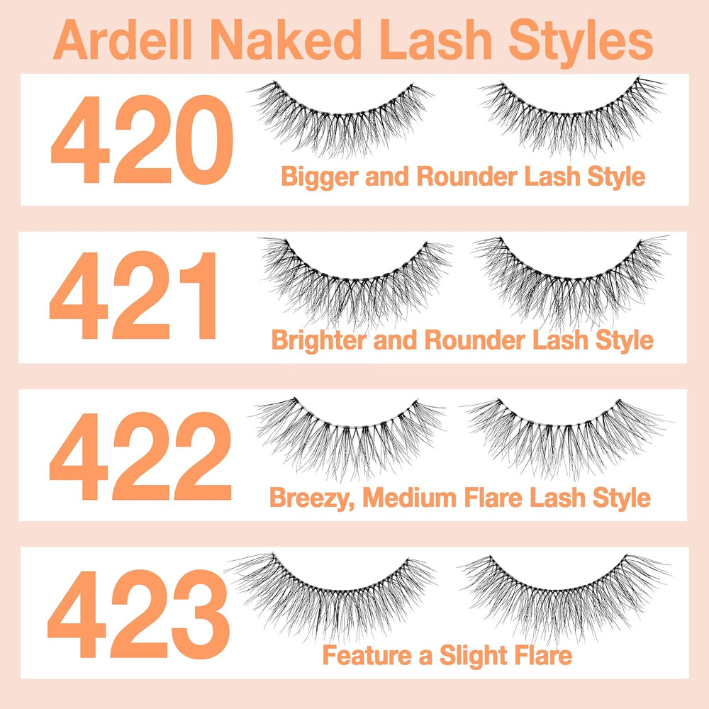 Professional Naked Lashes 420 – Lightweight Natural False Eyelashes, 1 Pair
