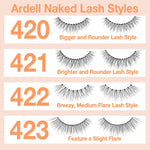 Professional Naked Lashes 420 – Lightweight Natural False Eyelashes, 1 Pair