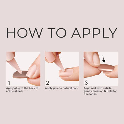 Kiss Salon Acrylic French Nude Nails – Real Short (28 Nails) with Glue KAN01C