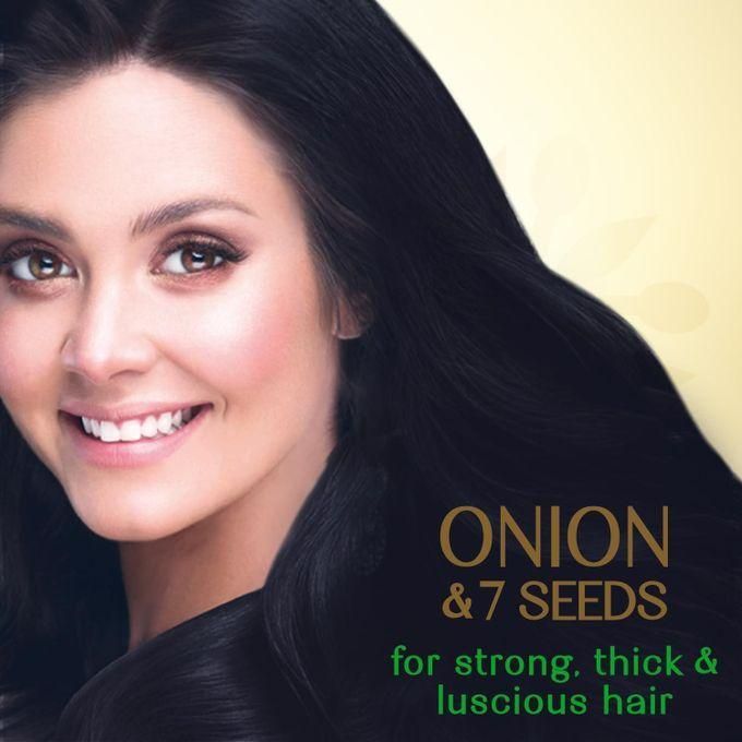 ONION & 7 Seeds Hair Oil With Nourish Tube Makes Hair Longer & Shinier Silicone & Paraben Free 280 ml