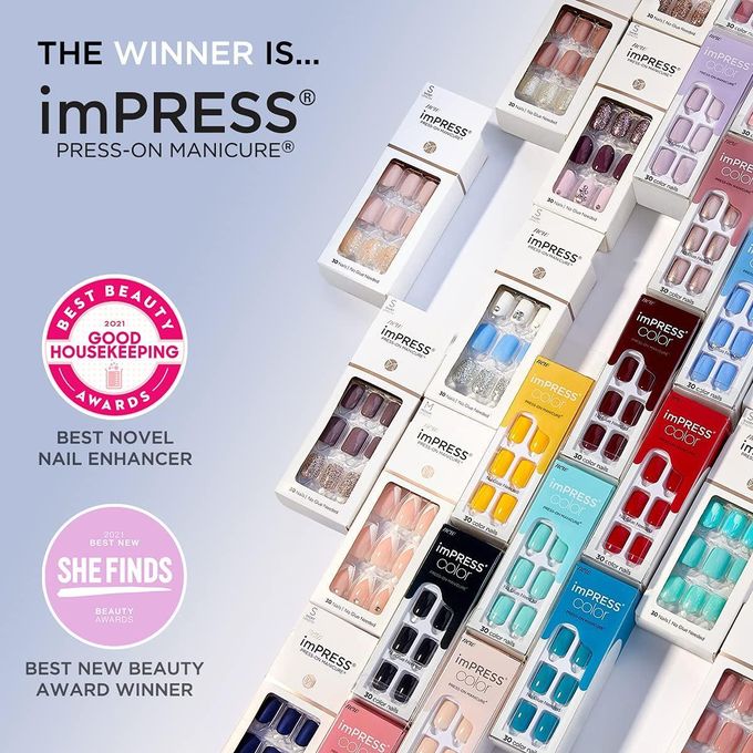 Kiss imPRESS Press-On Manicure Time Slip KIM008C 30 Nails