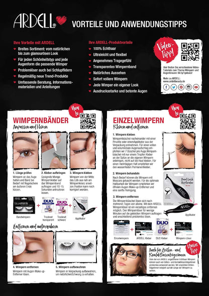 Professional Naked Lashes 423 – Lightweight False Eyelashes with Invisiband – Black – 1 Pair