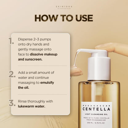 Madagascar Centella Light Cleansing Oil 6.76 fl.oz, 200ml