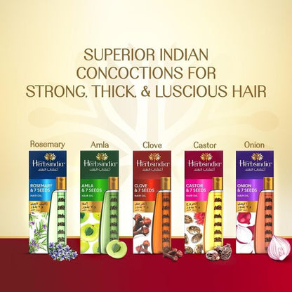 Herbsindia Clove & 7 Herbal Seeds Hair Oil With Nourish Tube 180 ml