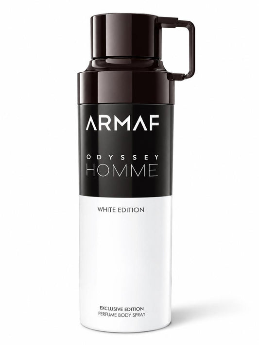 Odyssey Homme White Edition Perfume Body Spray for Men, 200ml