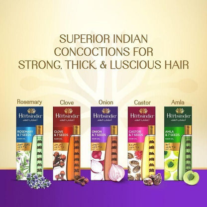 ONION & 7 Seeds Hair Oil With Nourish Tube Makes Hair Longer & Shinier Silicone & Paraben Free 280 ml