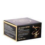Farm Stay 24K GOLD & PEPTIDE SOLUTION AMPOULE EYE PATCH 90g 60 Sheets