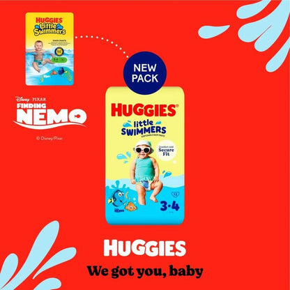 Huggies diapers little SWIMMERS Comfort and Secure Fit Size 3-4 (7-15kg) - 12pcs