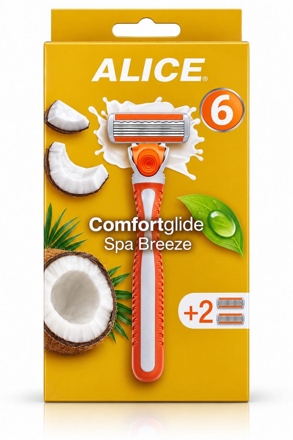 ALICE Comfortglide Spa Breeze Coconut Razor