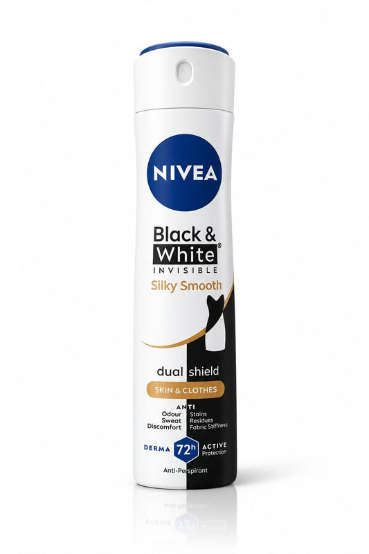 NIVEA WOMEN BLACK & WHITE SILKY SMOOTH SPRAY 150ML