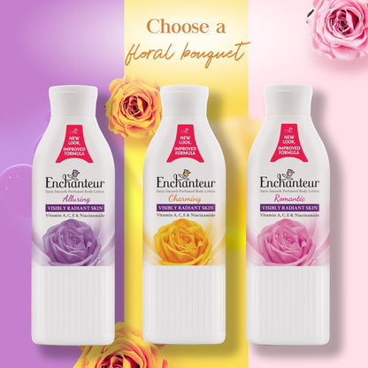 Charming Perfumed Body Lotion, 250ml, with Aloe Vera & Olive Butter for Satin Smooth Skin