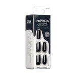 imPRESS THE NO GLUE MANI IMC512C All Black 30 Nails
