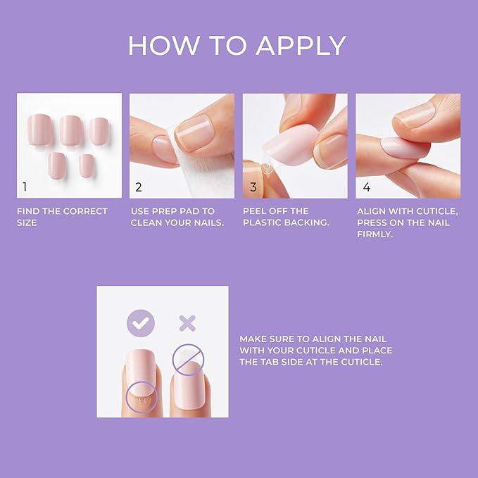 imPRESS COLOR PRESS-ON MANICURE IMC26C Latte 30 nails