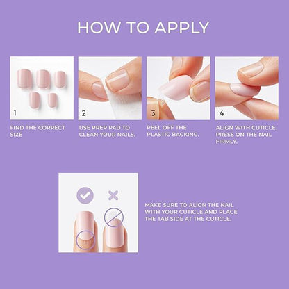 imPRESS COLOR PRESS-ON MANICURE IMC26C Latte 30 nails
