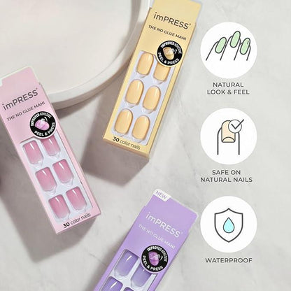 imPRESS COLOR PRESS-ON MANICURE IMC26C Latte 30 nails
