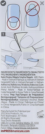 imPRESS color PRESS-ON MANICURE Coffin Shape IMC509C Cloudless 30 Nails