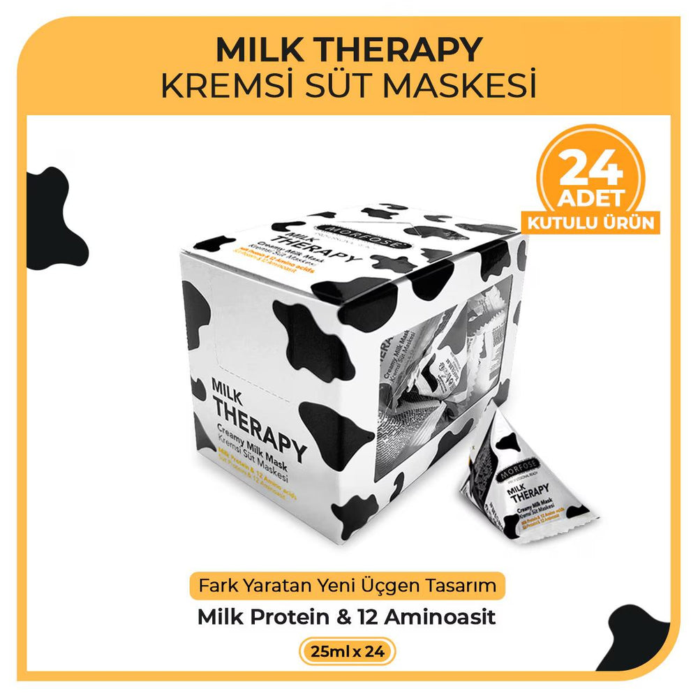 Milk Therapy Creamy Milk Mask – Hair Mask with Milk Protein & 12 Amino Acids for Dry & Damaged Hair - 25ml - 2psc