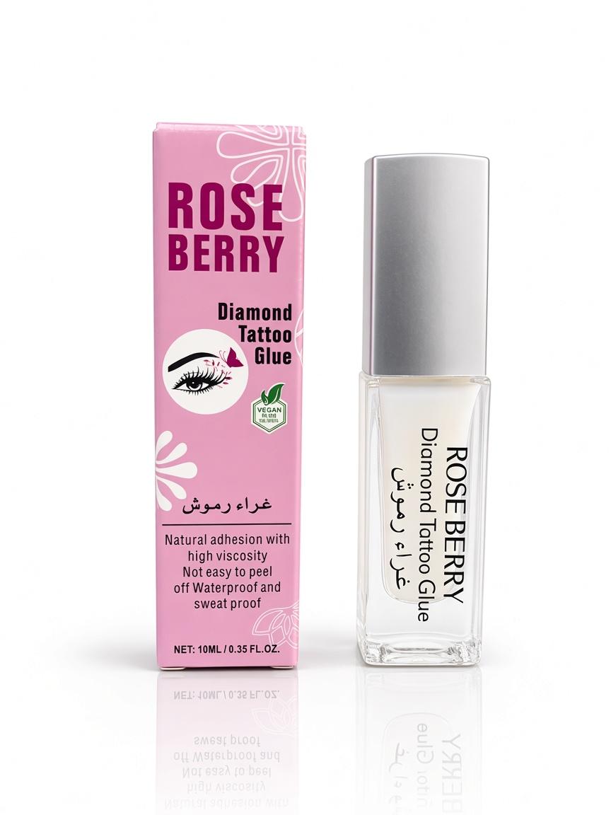 Diamond Tattoo Eyelash Glue -Waterproof Sweatproof Vegan Clear Adhesive for False Lashes - 10ml