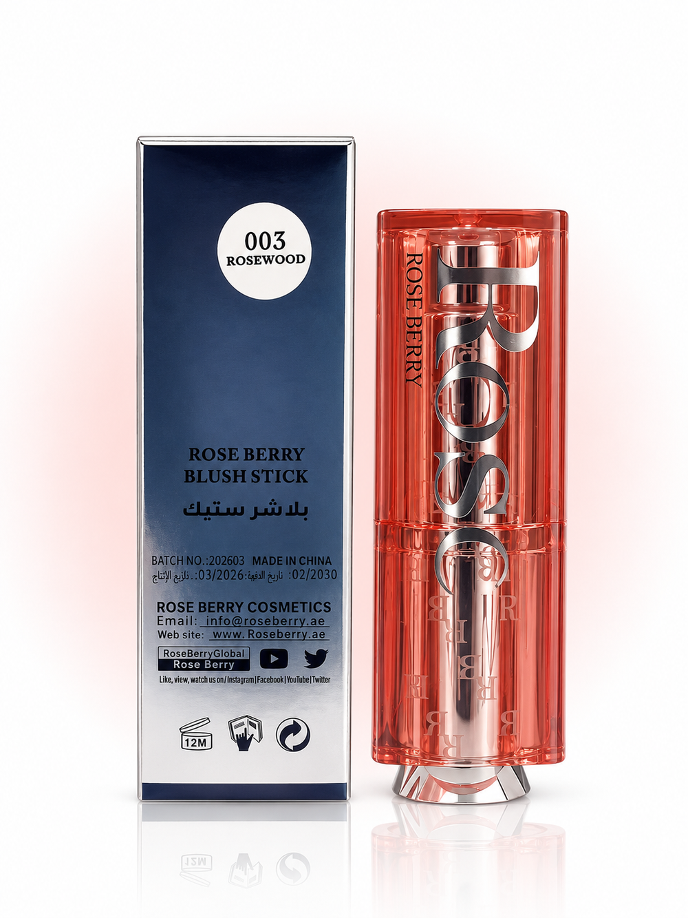Blush Stick 003 Rosewood - Dewy Glow Cream Blush - 10g