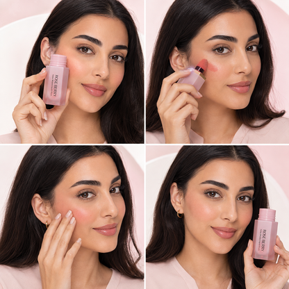 Color Bloom Liquid Blush Super Dewy - Shade 03 SOFT FIG - Sponge Tip Applicator Lip & Cheek Tint - 8ml