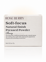 Soft-Focus Natural Finish Pressed Powder Ivory – Mattifying Long-Wear Face Powder - 7g