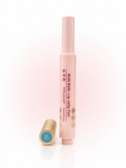BUN BUN Lip Jelly Tint - 01 ICY - Hydrating Click-Pen Lip Tint - 3g
