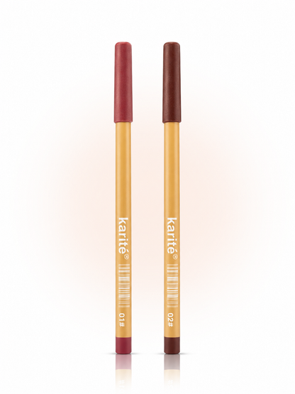 Signature Lip Pencil - Shades 01 & 02 - Matte Lip Liner Pencil - Bundle - 2g Pc