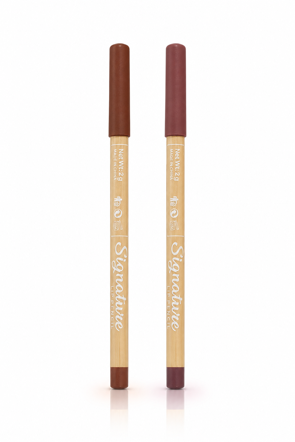 Signature Lip Pencil - Shades 06 & 08 - Matte Lip Liner Pencil - Bundle - 2g Pc