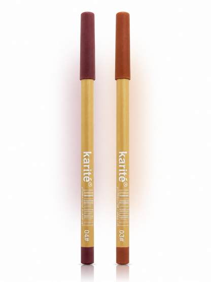 Signature Lip Pencil - Shades 03 & 04 - Matte Lip Liner Pencil - Bundle - 2g Pc