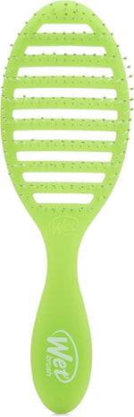 Speed Dry Vented Detangling Hair Brush – Blow Dry Safe for All Hair Types - Lime Green