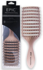 Professional Quick Dry Vented Hair Brush – Heat-Resistant Bristles for Faster Blow Drying & Detangling - Gold