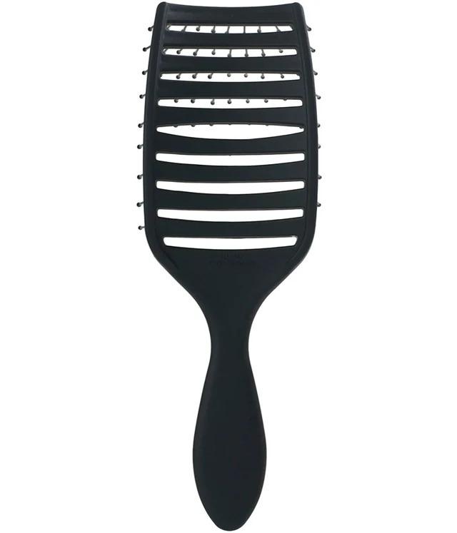 Professional Quick Dry Vented Hair Brush – Heat-Resistant Bristles for Faster Blow Drying & Detangling - Black