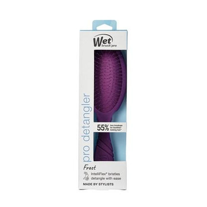 Pro Detangler – IntelliFlex Bristles Hairbrush for Wet & Dry Hair, All Hair Types - Frost Purple