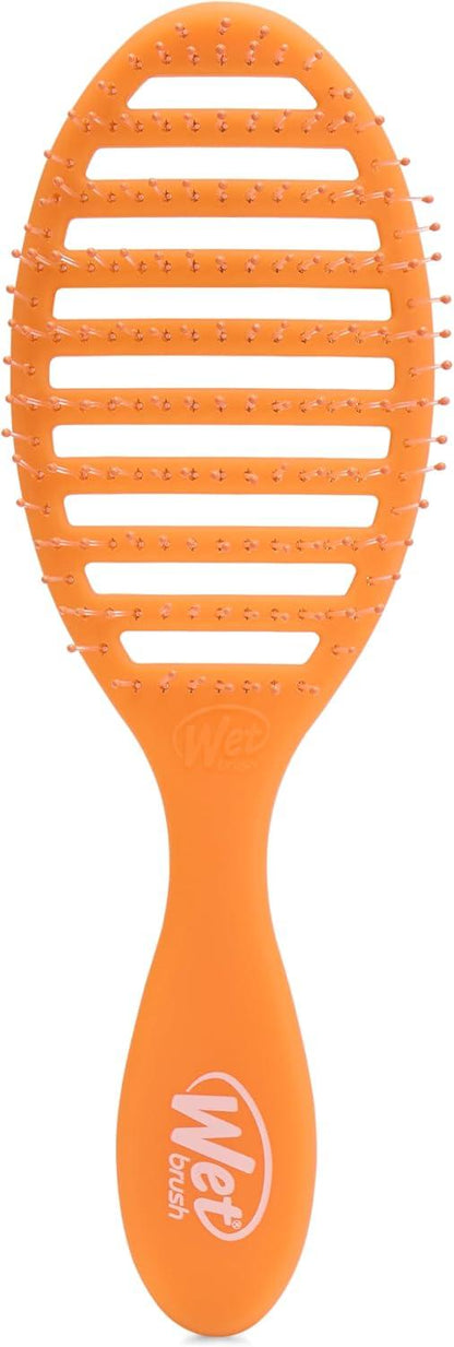 Speed Dry Vented Detangling Hair Brush – Blow Dry Safe for All Hair Types - Orange